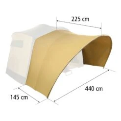 Cabanon Luxe Luifel 440 Cm YKK Rits -Buiten Kamperen Winkel 100024 000 03 3