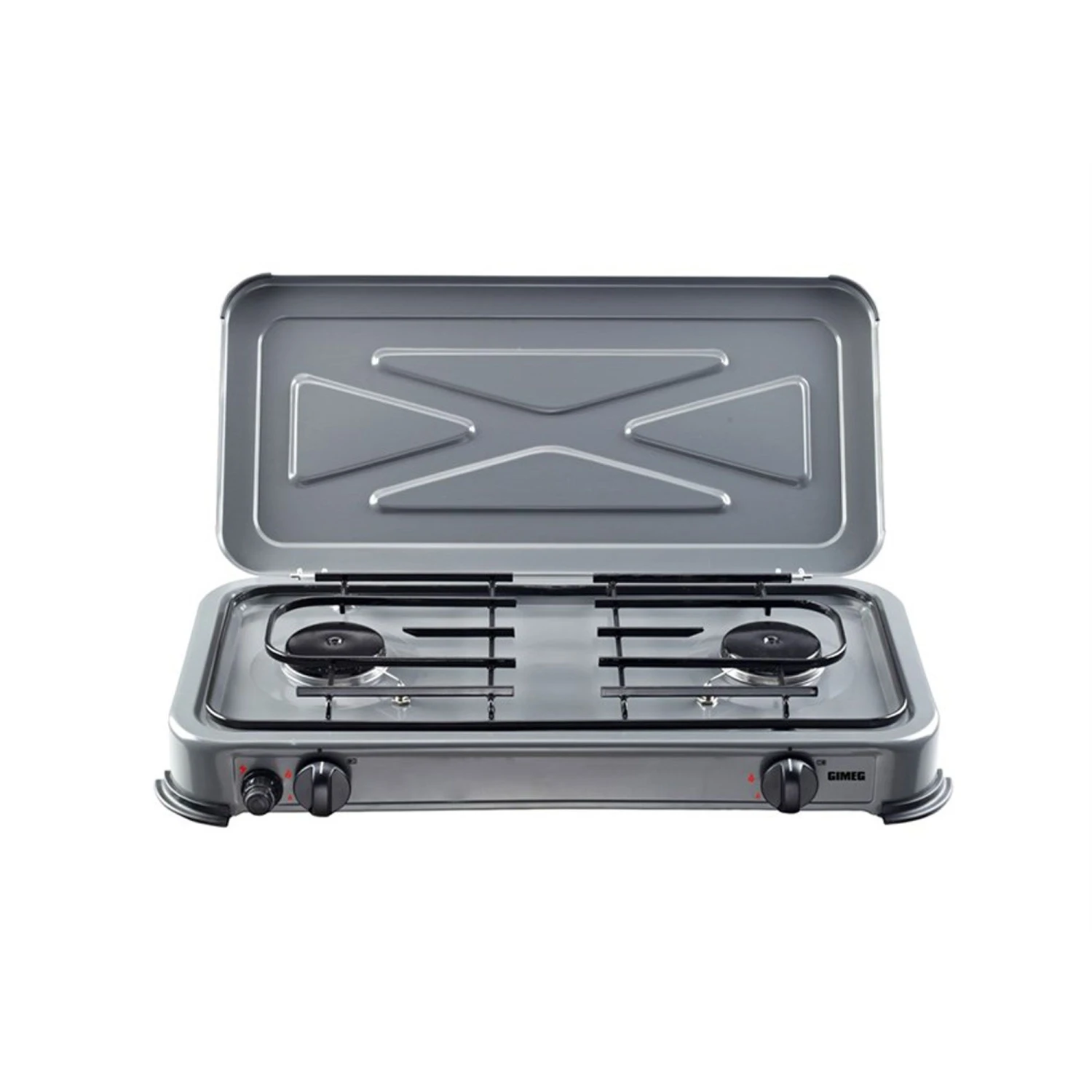 DWS Kooktoestel 2-pits grijs DWS Kooktoestel 2-pits Grijs -Buiten Kamperen Winkel 100768 900 01