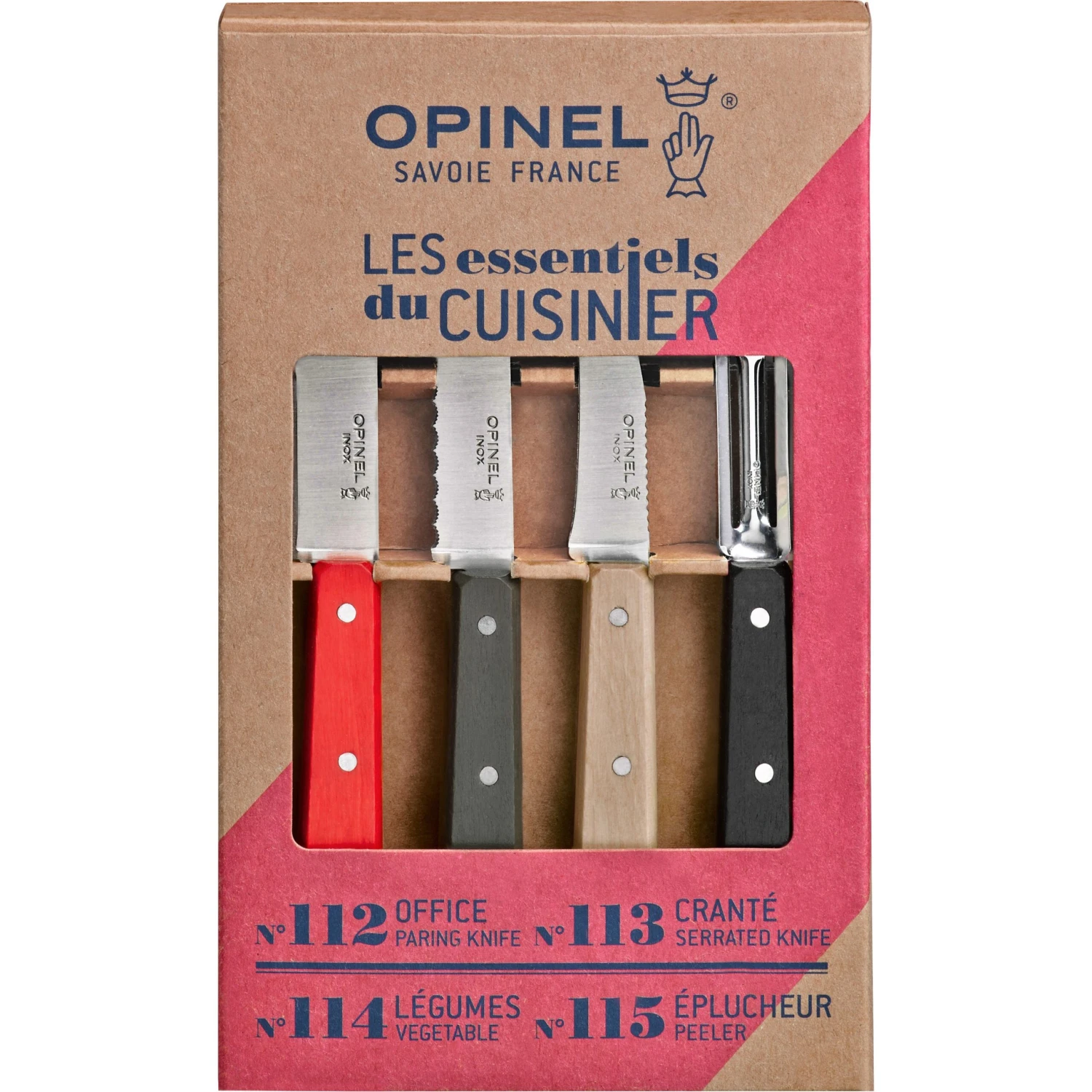 Opinel Olivier keukenset multi 4-delig Opinel Olivier Keukenset Multi 4-delig -Buiten Kamperen Winkel 108522 500 01 scaled