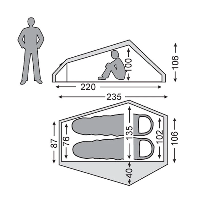 Nordisk Telemark 2 LW lichtgewicht tent Nordisk Telemark 2 LW Lichtgewicht Tent -Buiten Kamperen Winkel 111985 300 03 1