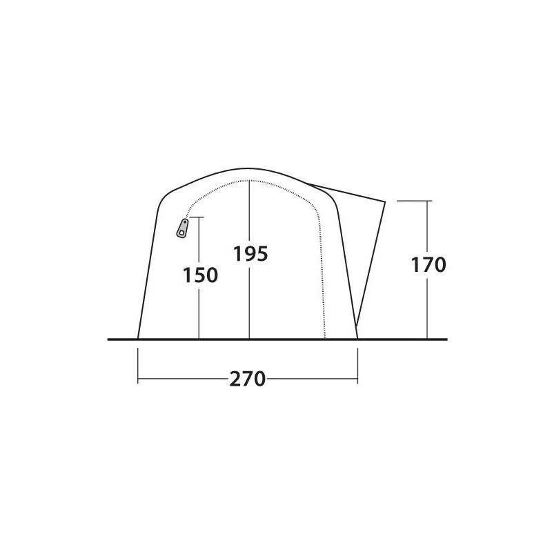 Outwell Rosedale 4PA opblaasbare tent Outwell Rosedale 4PA Opblaasbare Tent -Buiten Kamperen Winkel 111990 300 12 1