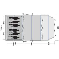 Outwell Wood Lake 6ATC Opblaasbare Tent 11 Outwell Wood Lake 6ATC Opblaasbare Tent -Buiten Kamperen Winkel 111994 200 10 1