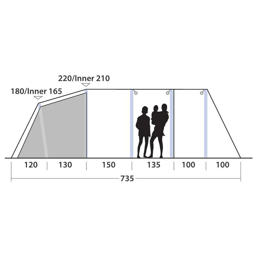 Outwell Wood Lake 6ATC opblaasbare tent Outwell Wood Lake 6ATC Opblaasbare Tent -Buiten Kamperen Winkel 111994 200 11 1