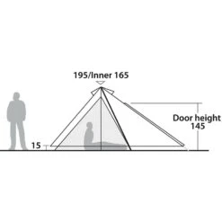 Robens Green Cone 4 PRS Lichtgewicht Piramidetent -Buiten Kamperen Winkel 112003 300 15 1