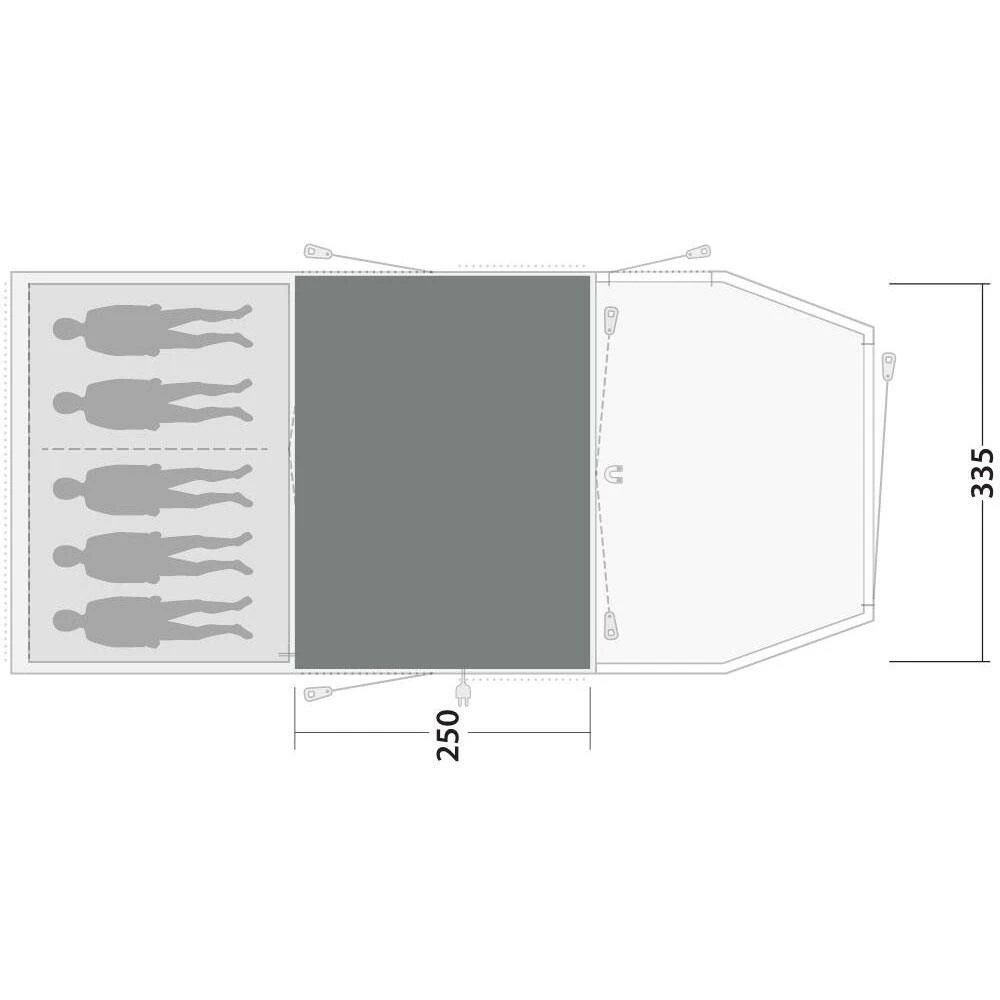 Outwell Yosemite Lake 5 TC tenttapijt Outwell Yosemite Lake 5 TC Tenttapijt -Buiten Kamperen Winkel 112013 900 02 2