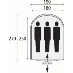 Safarica Cycloon L Pop Up Tent Dark Blue -Buiten Kamperen Winkel 112085 200 03 2