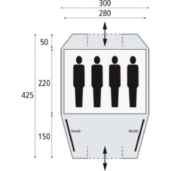 Safarica Kenia 300 Koepeltent 8 Safarica Kenia 300 Koepeltent -Buiten Kamperen Winkel 112101 900 07 2