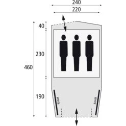 Safarica Cabana Reef 240 Tunneltent 5 Safarica Cabana Reef 240 Tunneltent -Buiten Kamperen Winkel 112102 900 04 2