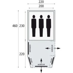 Bardani Mustang 220 RSTC Tunneltent -Buiten Kamperen Winkel 112152 180 04