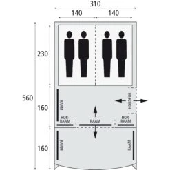 Safarica Indian Hills 310 Tunneltent -Buiten Kamperen Winkel 112180 900 03 1