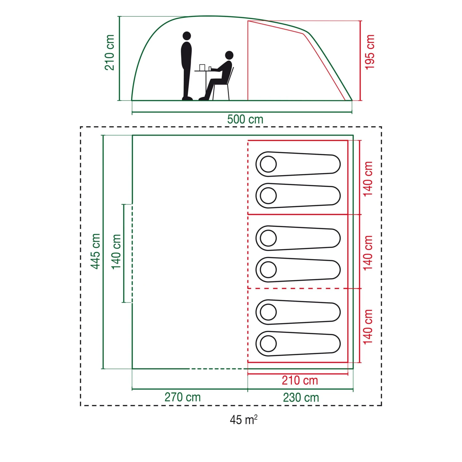 Coleman Vespucci 6 tunneltent Coleman Vespucci 6 Tunneltent -Buiten Kamperen Winkel 112320 300 03 scaled
