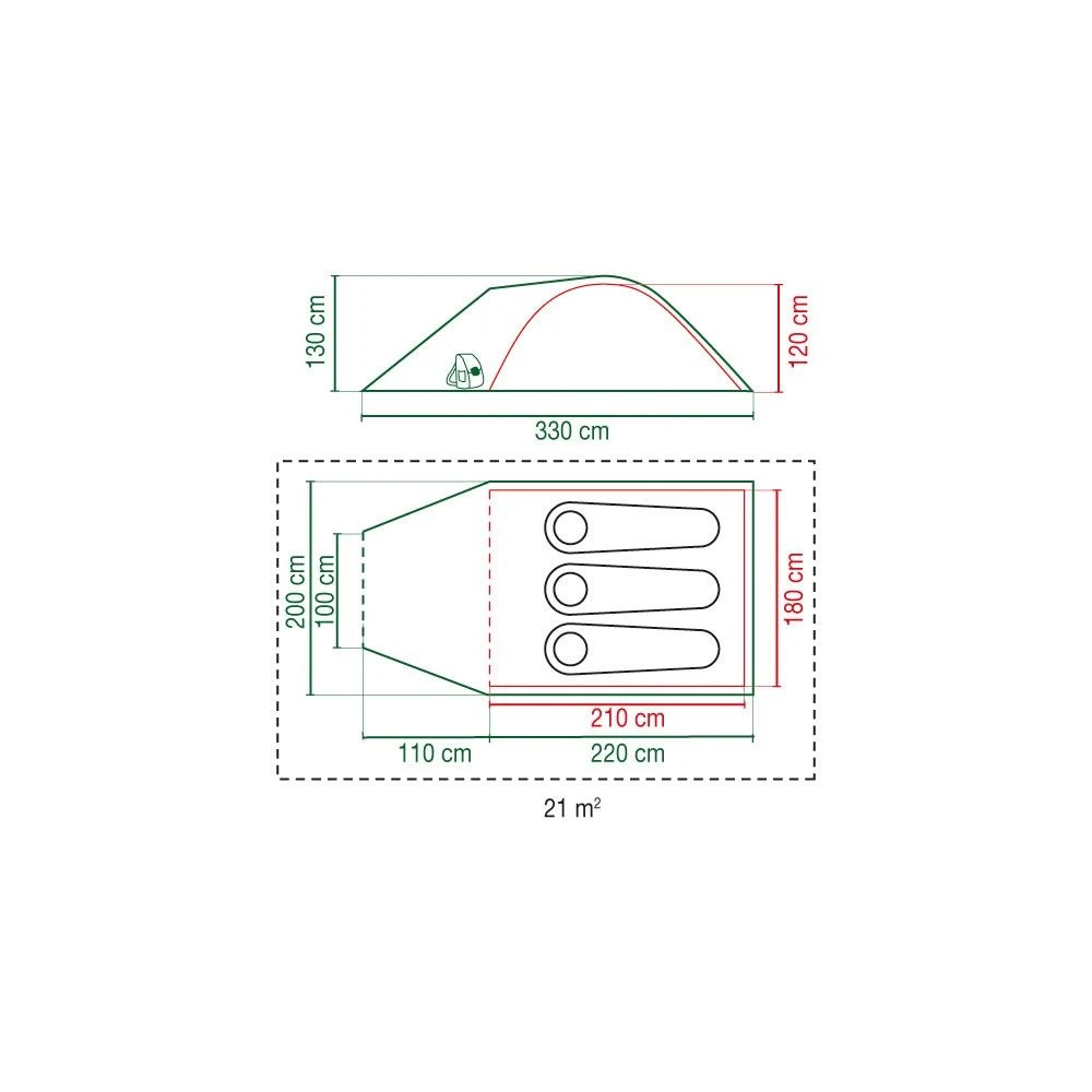 Coleman Kobuk Valley 3 koepeltent Coleman Kobuk Valley 3 Koepeltent -Buiten Kamperen Winkel 112324 300 03 1