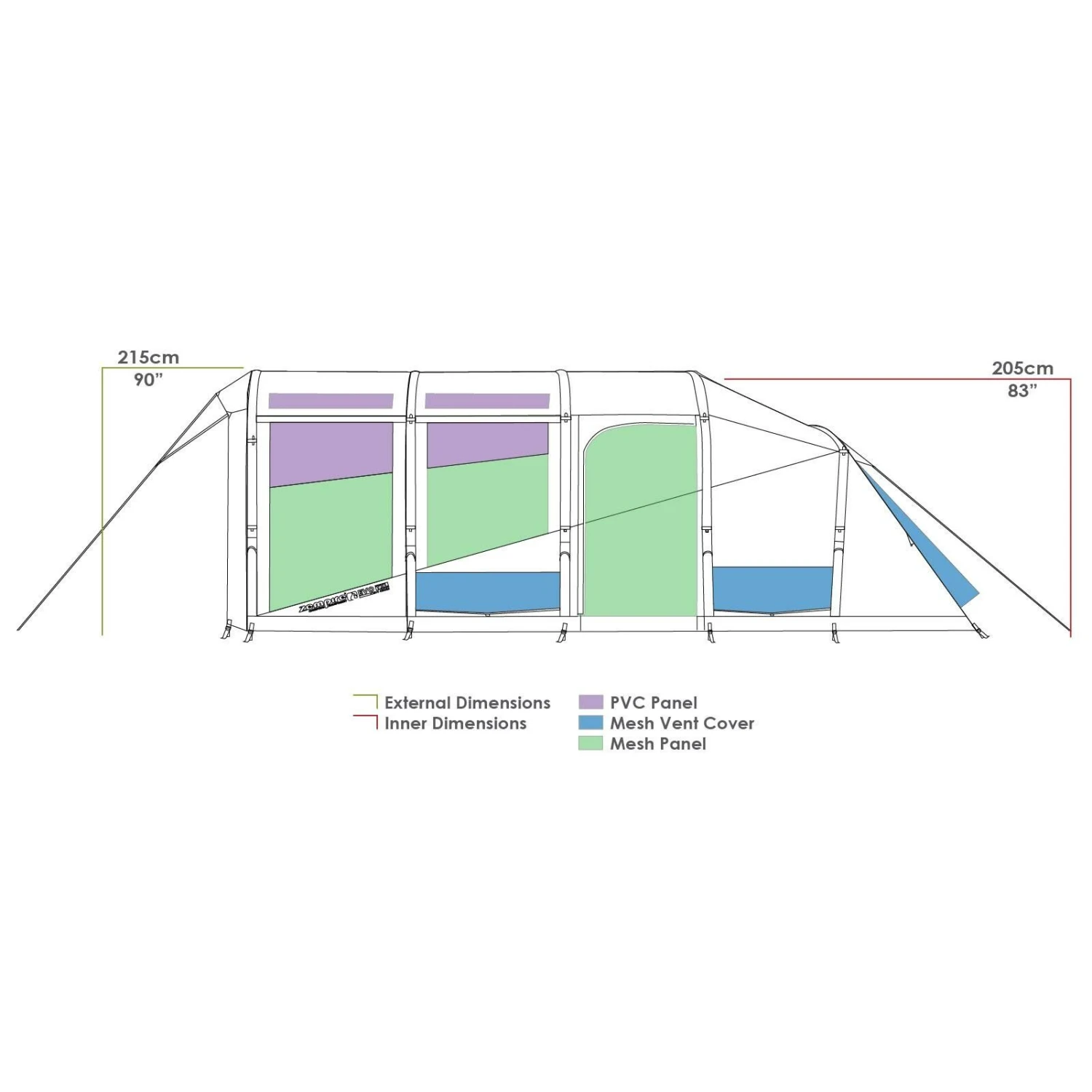 Zempire Evo TL V 2 opblaasbare tent 2022 Zempire Evo TL V 2 Opblaasbare Tent 2022 -Buiten Kamperen Winkel 112387 300 10 1
