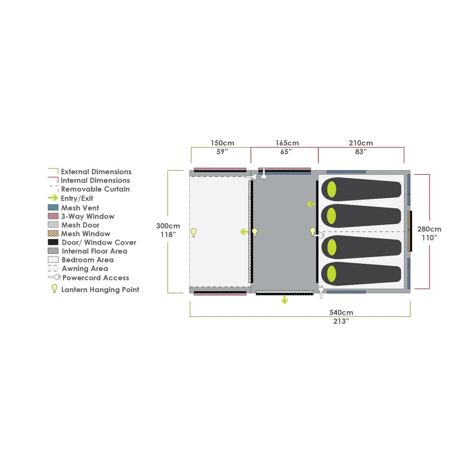 Zempire Evo TM V 2 opblaasbare tent 2022 Zempire Evo TM V 2 Opblaasbare Tent 2022 -Buiten Kamperen Winkel 112388 300 08 1