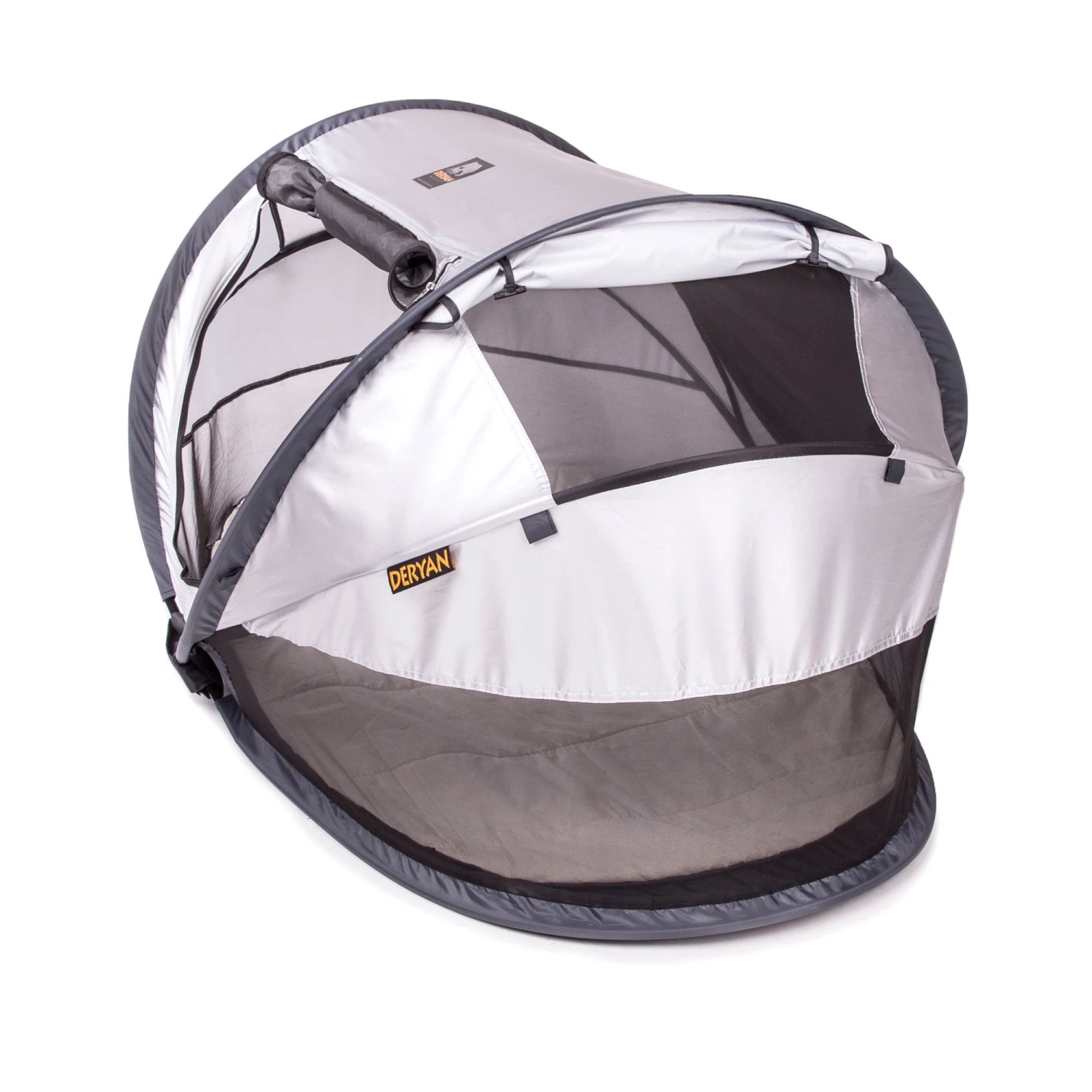 Deryan Travel Cot Peuter Luxe campingbed silver Deryan Travel Cot Peuter Luxe Campingbed Silver -Buiten Kamperen Winkel 112438 950 04