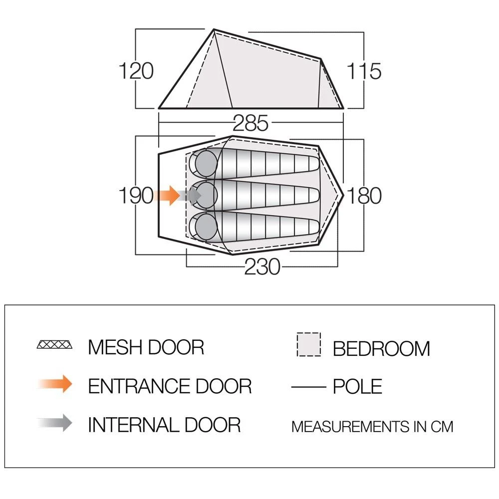 Vango Soul 300 tunneltent Vango Soul 300 Tunneltent -Buiten Kamperen Winkel 112449 300 04 1
