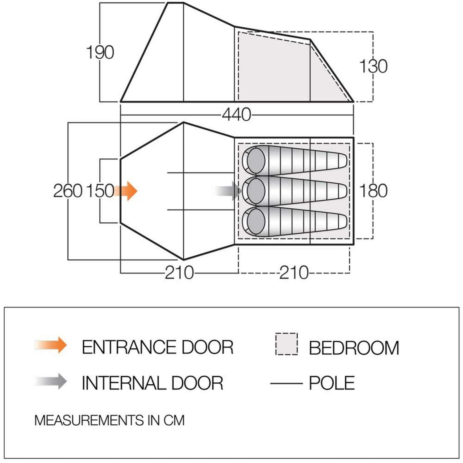 Vango Galaxy 300 lichtgewicht tunneltent pamir green Vango Galaxy 300 Lichtgewicht Tunneltent Pamir Green -Buiten Kamperen Winkel 112455 300 03 1