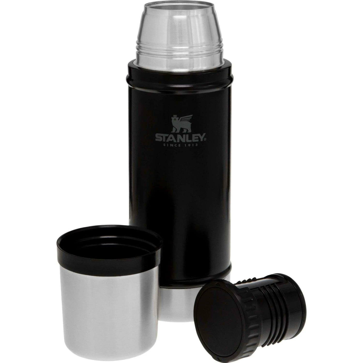 Stanley PMIThe Legendary Classic thermosbeker 470 ml matt black pebble Stanley PMIThe Legendary Classic Thermosbeker 470 Ml Matt Black Pebble -Buiten Kamperen Winkel 115070 990 02