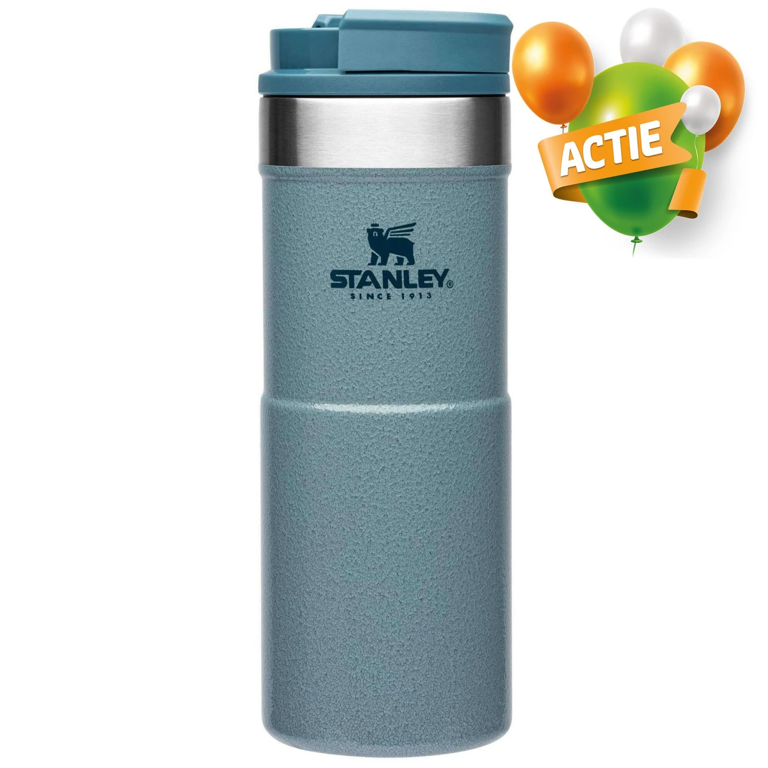 Stanley PMIThe NeverLeak Travel thermosbeker 350 mlhammertone ice Stanley PMIThe NeverLeak Travel Thermosbeker 350 Mlhammertone Ice -Buiten Kamperen Winkel 115087 200 01