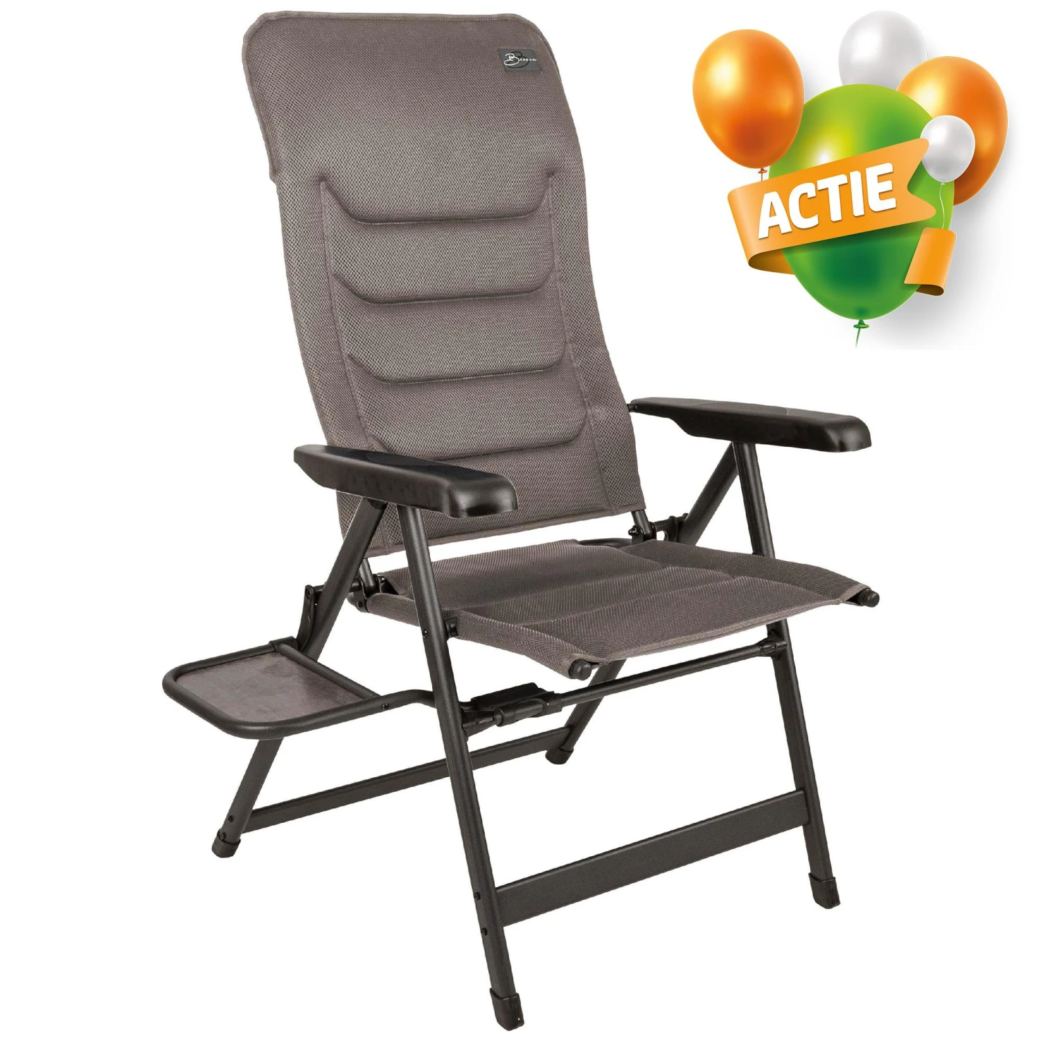 Bardani Domenica Plus 3D Comfort campingstoel platina grey Bardani Domenica Plus 3D Comfort Campingstoel Platina Grey -Buiten Kamperen Winkel 116050 900 01 1