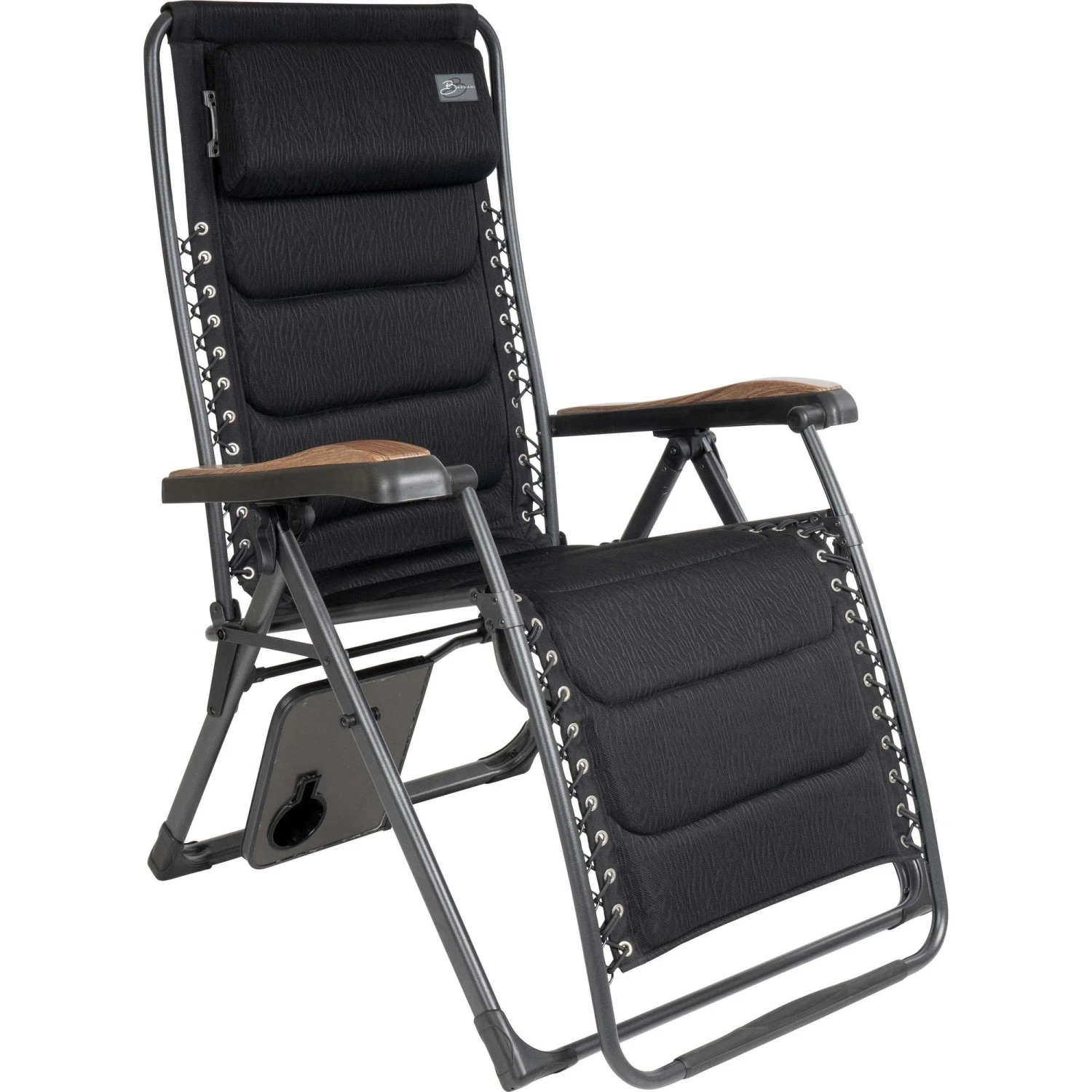 Bardani Riposo Alu 3D Comfort relaxstoel zebra black Bardani Riposo Alu 3D Comfort Relaxstoel Zebra Black -Buiten Kamperen Winkel 116064 990 01