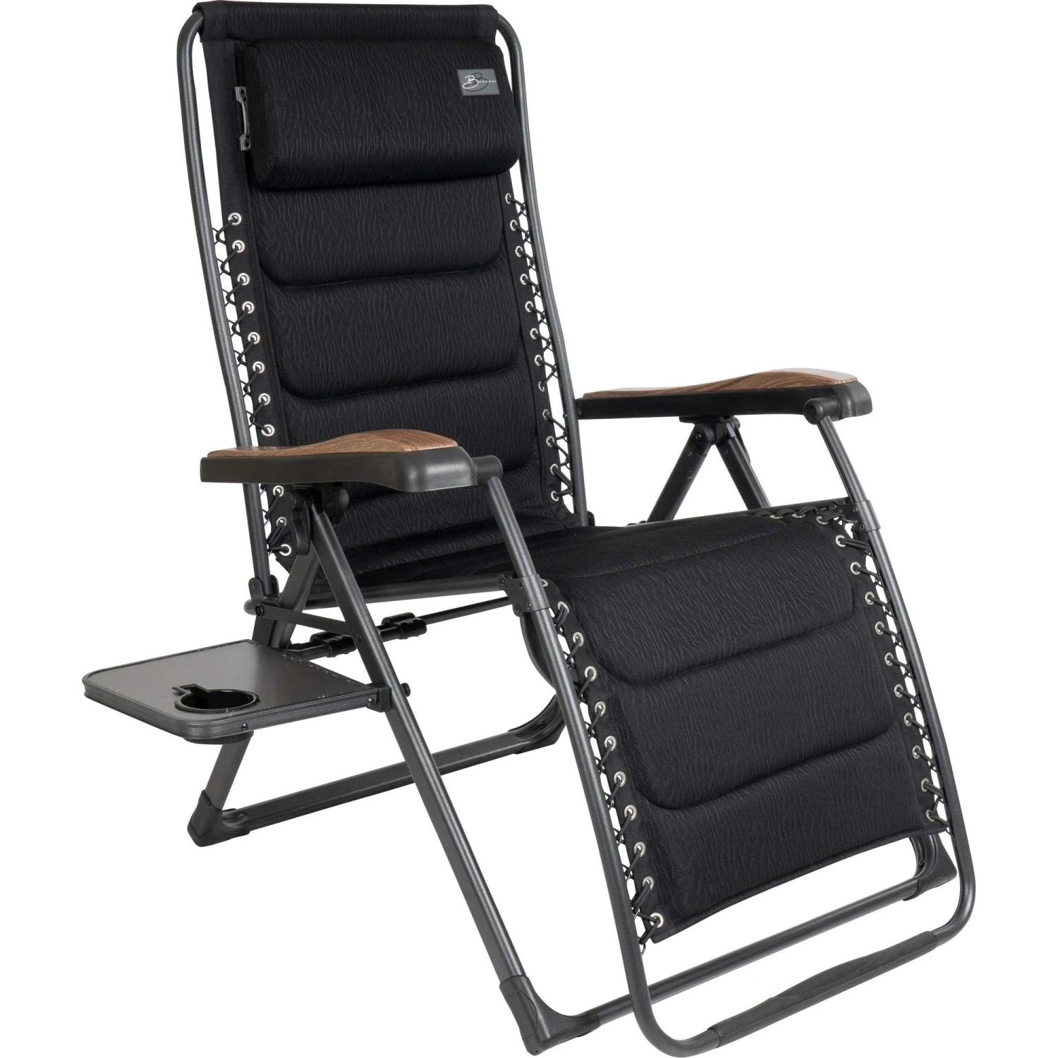 Bardani Riposo Alu 3D Comfort relaxstoel zebra black Bardani Riposo Alu 3D Comfort Relaxstoel Zebra Black -Buiten Kamperen Winkel 116064 990 02 1