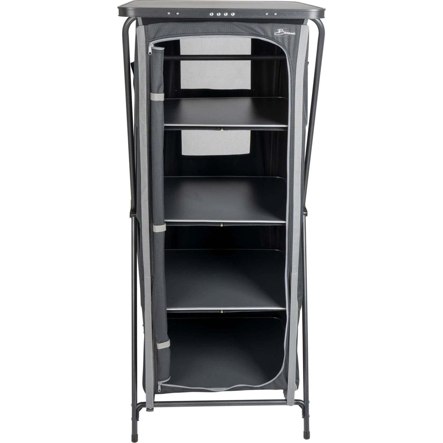 Bardani Ripiani X4 campingkast graphite grey Bardani Ripiani X4 Campingkast Graphite Grey -Buiten Kamperen Winkel 116106 900 02