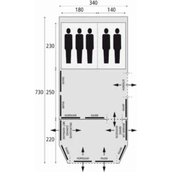 Bardani Royal Prestige 340 RSC Tunneltent 10 Bardani Royal Prestige 340 RSC Tunneltent -Buiten Kamperen Winkel 125582 000 09 1