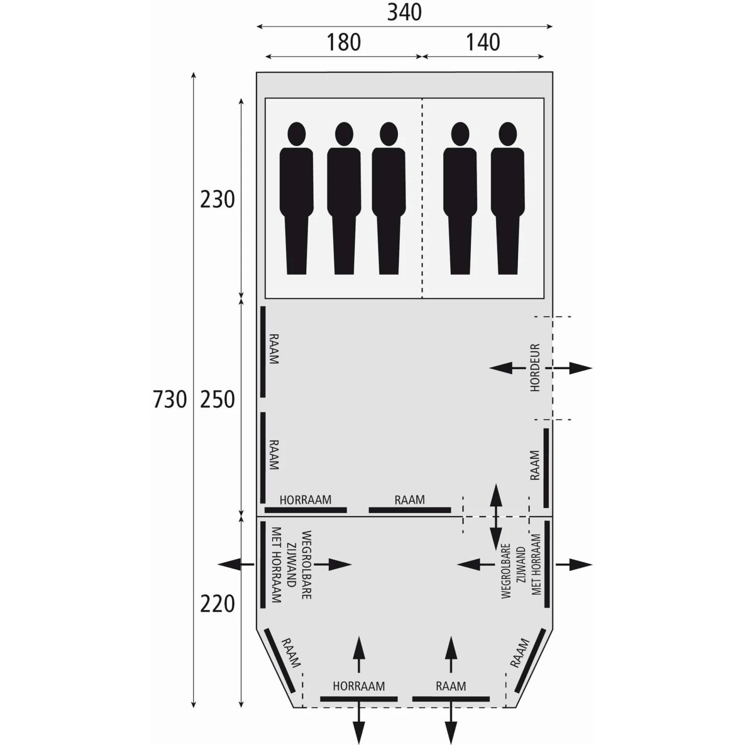 Bardani Royal Prestige 340 RSC tunneltent Bardani Royal Prestige 340 RSC Tunneltent -Buiten Kamperen Winkel 125582 000 09 1 scaled