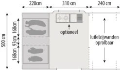 Europa CamperSunrider XL Deluxe Vouwwagen 2023 14 Europa CamperSunrider XL Deluxe Vouwwagen 2023 -Buiten Kamperen Winkel 132323 000 13 1