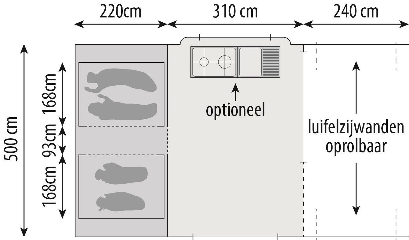 Europa CamperSunrider XL Basic vouwwagen 2023 Europa CamperSunrider XL Basic Vouwwagen 2023 -Buiten Kamperen Winkel 132324 000 13