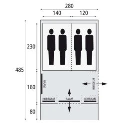 Bardani Spitfire 280 RSTC Tunneltent 2023 -Buiten Kamperen Winkel 139627 180 08 7
