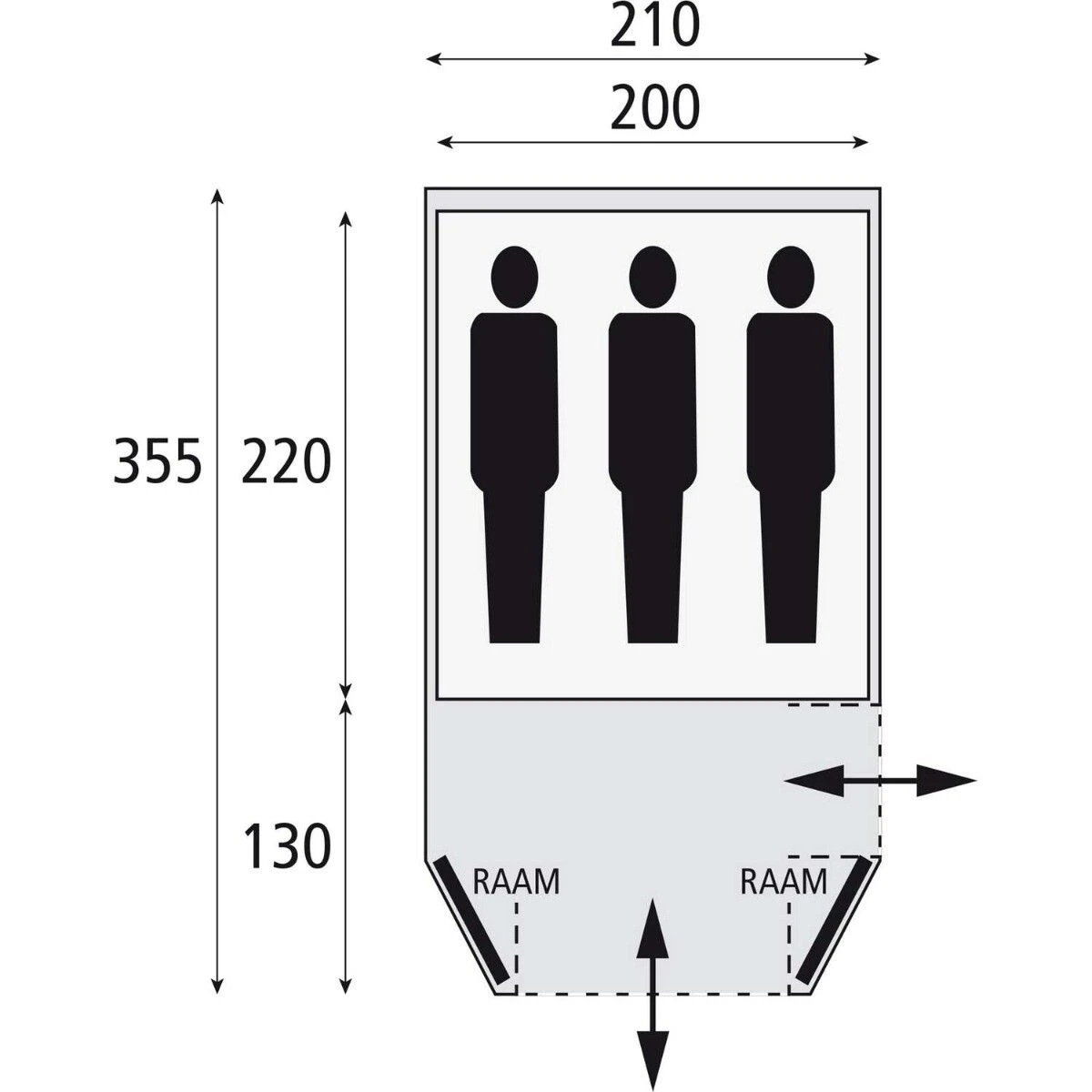 Safarica Laguna 210 koepeltent 2023 Safarica Laguna 210 Koepeltent 2023 -Buiten Kamperen Winkel 139684 900 02