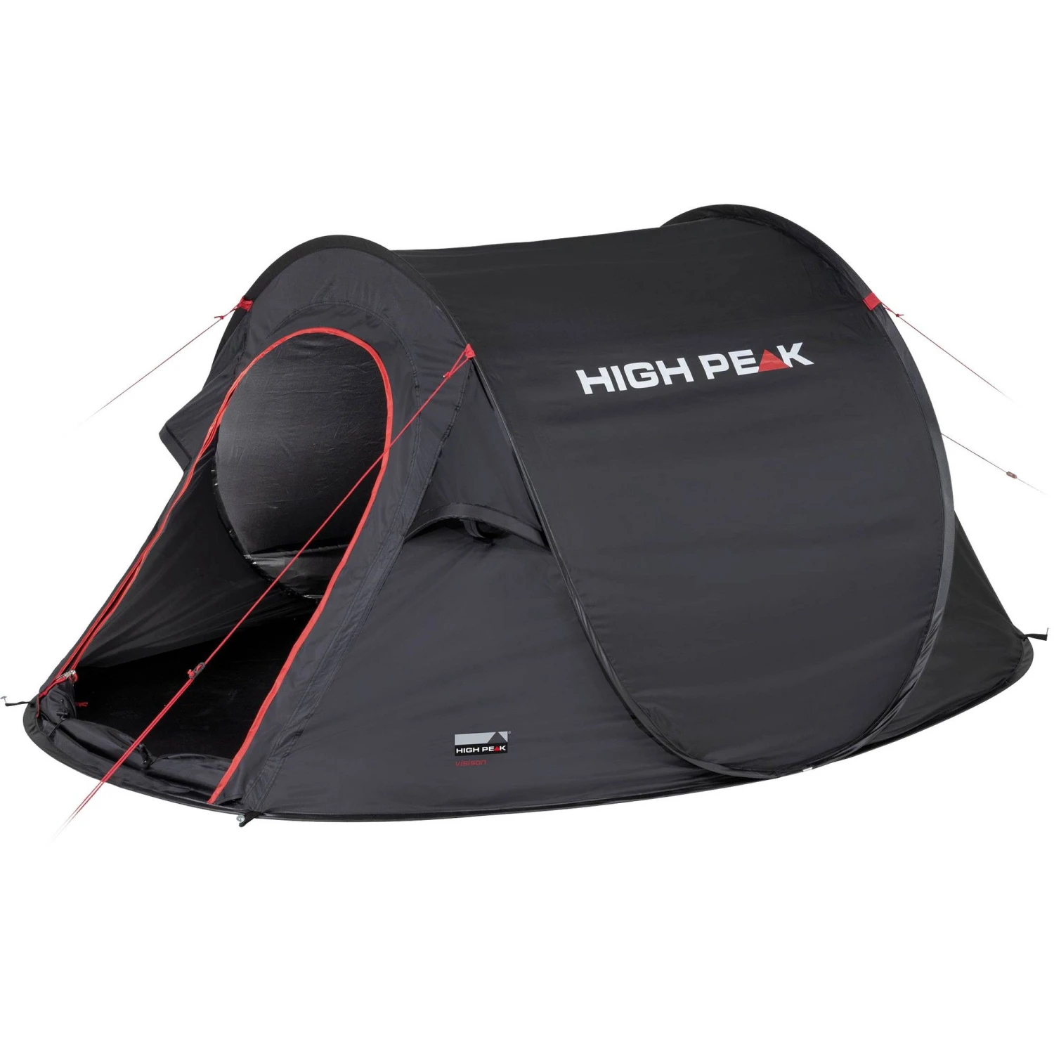 High PeakVision 3 pop up tent black High PeakVision 3 Pop Up Tent Black -Buiten Kamperen Winkel 139714 990 01