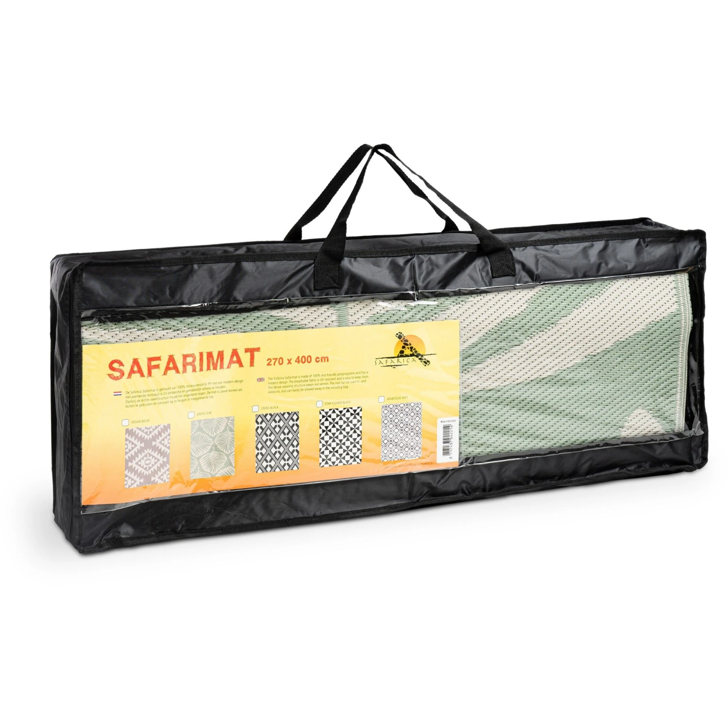 Safarica Safarimat tenttapijt 270 x 500 green leaf Safarica Safarimat Tenttapijt 270 X 500 Green Leaf -Buiten Kamperen Winkel 139744 300 03 1