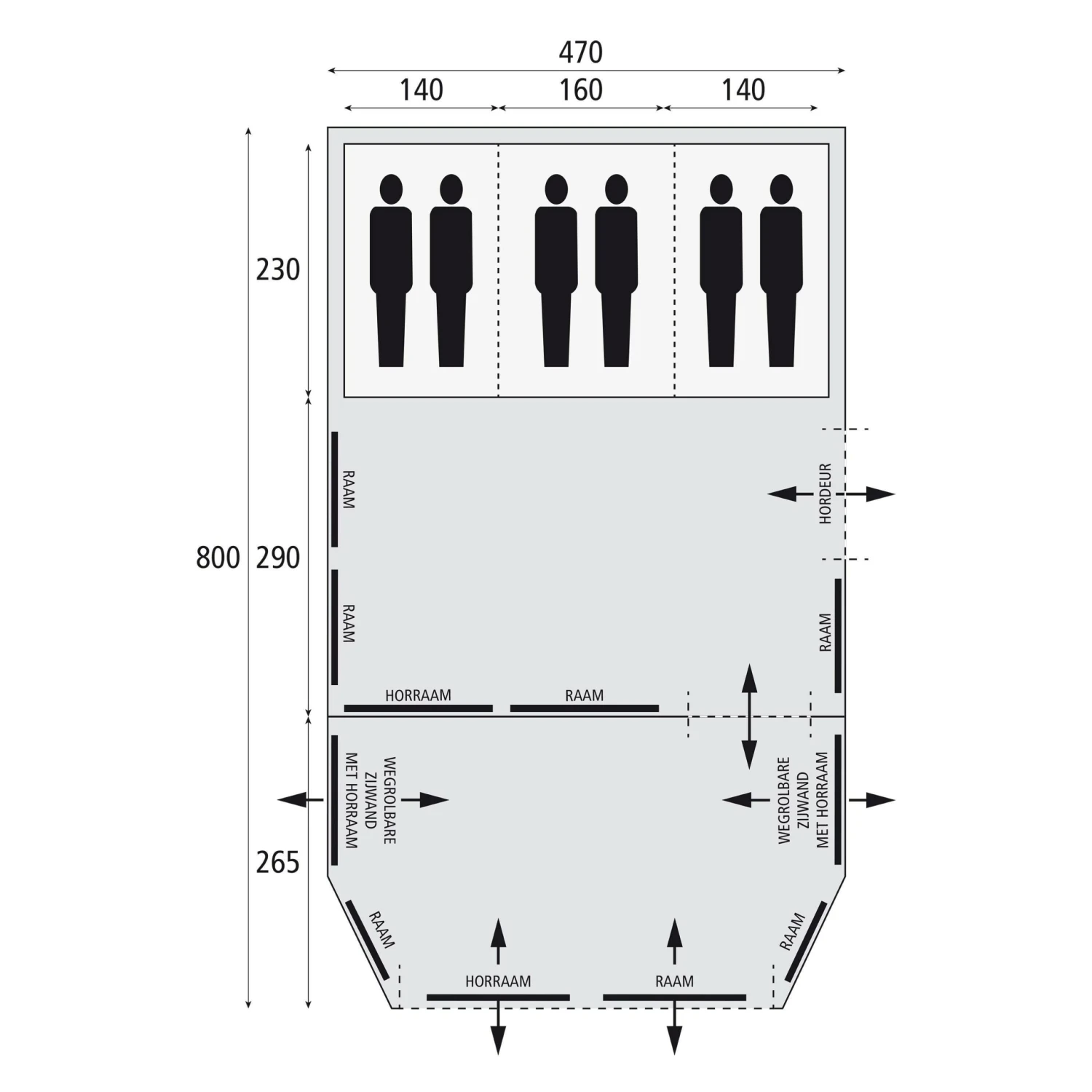 Bardani Royal Prestige 470 Air RSC opblaasbare tent 2023 Bardani Royal Prestige 470 Air RSC Opblaasbare Tent 2023 -Buiten Kamperen Winkel 139909 000 10 scaled
