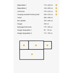 Campooz Lazy Jack Trekking Vouwwagen Inclusief Trekking Luifel -Buiten Kamperen Winkel 140061 000 02 1
