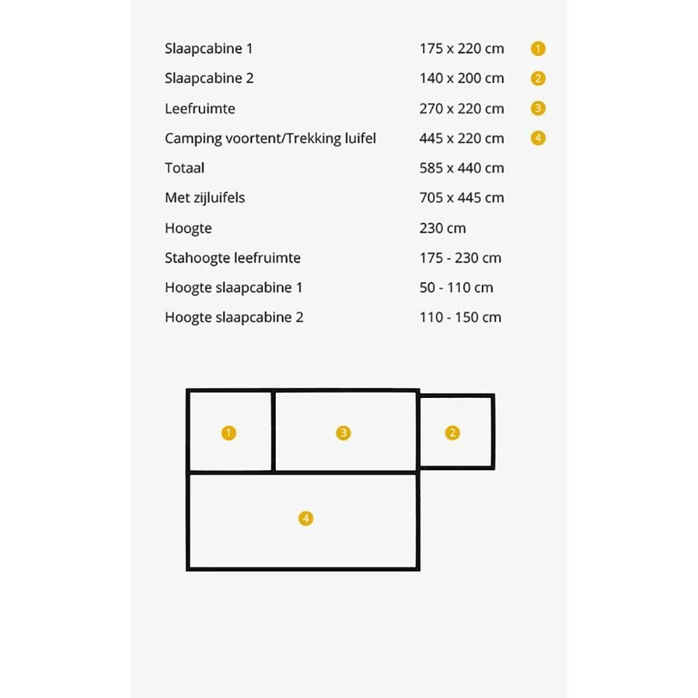 Campooz Lazy Jack Camping vouwwagen inclusief voortent Campooz Lazy Jack Camping Vouwwagen Inclusief Voortent -Buiten Kamperen Winkel 140062 000 02 1