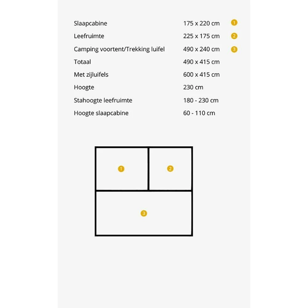 Campooz Sleepy Joe Trekking vouwwagen met luifel Campooz Sleepy Joe Trekking Vouwwagen Met Luifel -Buiten Kamperen Winkel 140063 000 05 141