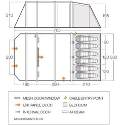 Vango Lismore Air 600XL Opblaasbare Tent 7 Vango Lismore Air 600XL Opblaasbare Tent -Buiten Kamperen Winkel 143517 900 06