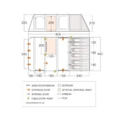 Vango Anantara IV Air TC 650XL Opblaasbare Tent 7 Vango Anantara IV Air TC 650XL Opblaasbare Tent -Buiten Kamperen Winkel 143522 900 06