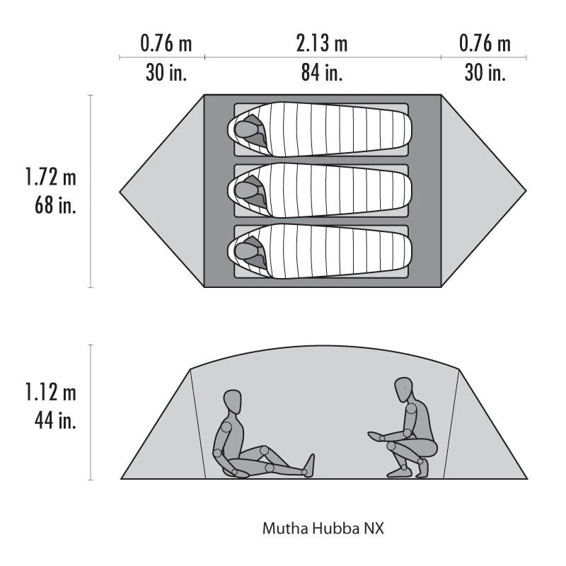 MSR Mutha Hubba NX lichtgewicht koepeltent MSR Mutha Hubba NX Lichtgewicht Koepeltent -Buiten Kamperen Winkel 146047 300 03